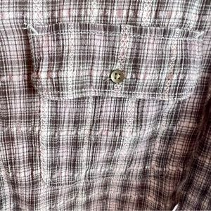 Eddie Bauer Long Sleeve Dolby Plaid Blouse Plus Size 1X Two Front Button…